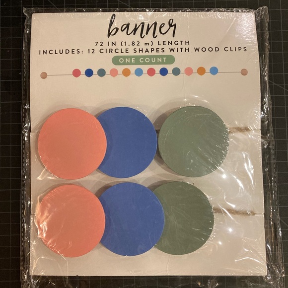 Cute colorful wooden banner - Picture 1 of 5